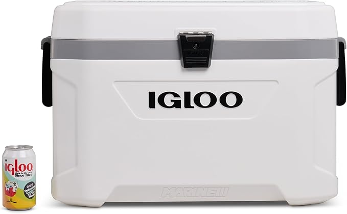 Igloo Marine Cooler | Insulated Hard Shell Ice Chest |Great for Fishing, Camping, Boating, & More