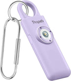 Thopeb– Personal Safety Alarm for Women–135dB Siren, Strobe Light and Rechargeable - Safety Alarm Keychain for Women (Purple)