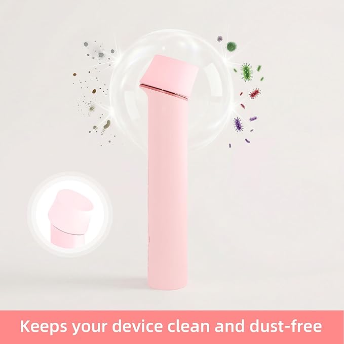 2Pcs Silicone Protective Head Case Suitable for Mini Booster Pro，Beauty Device Cover Head Cap for Mini Booster Pro Accessory (Pink)