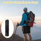 Camping Chair 2 Pack Portable Folding Chair, Supports 300lbs, Lightweight Stable Outdoor Chair for Camping Hiking Fishing Beach Travel Picnic, Compact Collapsible Camping Seat, Classic Black