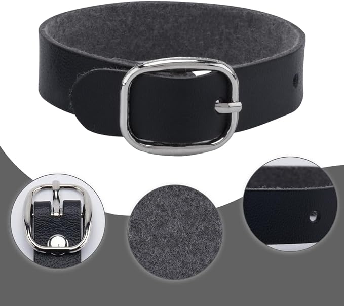 GORGECRAFT 10Pcs PU Leather Luggage Labels Strap Adjustable Faux Black Luggage Tag Loops Replacement Belts with Metal Buckle Watch Band Straps for Suitcase Travel Secure Storage Hanging Accessories
