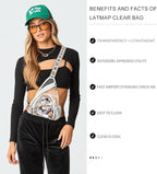 LATMAP 7L Sling Bag For Women Men Backpack Fanny Pack Crossbody Chest Travel Shoulder Belt Bags Purse Handbag PU Leather