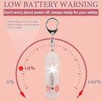 Personal Safety Alarm - Waterproof Rechargeable Security Alarm - 140dB Extra Loud Siren & Strobe Light - Self Defense Keychain - Gift for Women, Teenagers, College Girls, Seniors (Pink)