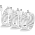 LOFPYE 3-Pack 10FT 60W USB C to USB C Cable, Type C to Type C Cable,Fast Charging Cable for iPhone 16 15 Pro Plus Pro Max，for Galaxy S24 S23, for iPad Pro/Air, for MacBook Pro/Air and More