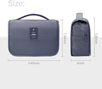 Lcsmaokin Large Capacity Toiletry Bag Travel Bag with Hanging Hook for Men and Women Waterproof Travel Cosmetic Bag Bathroom Storage Bag for Brushes Set,Mens Bathroom Bag Accessories-Grey