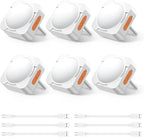 Rechargeable Camping Lights FLY2SKY 6Pcs White Tent Lights Mini Flashlight Portable LED Camping Lantern Survival Gear Camping Accessories for Hiking Backpacking Fishing Hurricane Emergency Outage