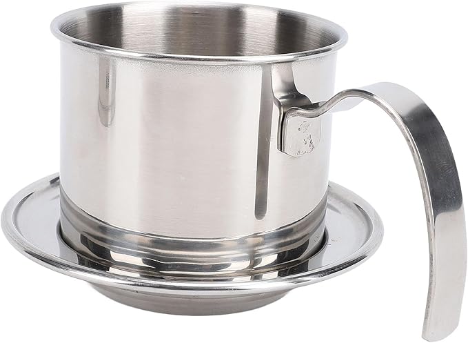 SUNGOOYUE Portable Stainless Steel Drip Maker with Vietnamese Coffee Filter, Handcrafted Manual Brewing for Coffee Connoisseurs, 200ml Capacity