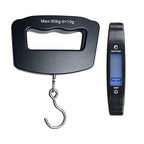 Digital Hanging Luggage Scale,Portable Handheld Baggage Suitcase Electronic Scale for Travel Household Fishing and Gift 110lb Black