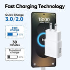 Android Phone Charger Samsung Charger Fast Charging Cord with 10FT USB Type C Cable for Samsung Galaxy S23/S23 Ultra/S22/S21/S20/S20+/S10/S10+/S10e/S9/S9+/S8/S8Plus/Edge/Active/Note 8/9/10/20