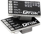 DROK DC 5V Power Converter, 5pcs Mini Voltage Buck Regulator DC 4.5-20V 12V 9V Step Down to 5V Reducer Transformer Board 3A 10W Adjustable Fixed Volt Output Step-Down Power Supply Stabilize