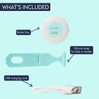 She's Birdie - The Original Personal Safety Alarm Disc for Bikes, Hikes, and Late Nights - Loud Siren, LED Light for Extra Visibility, Rechargeable, Handsfree, Lightweight, Water Resistant (Aqua)