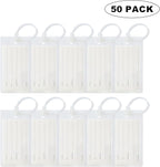 50 Pack Luggage Tags for Suitcases, Airplane Travel Essentials for Flying, International Travel Must Haves, and Luggage Accessories by Sodsay