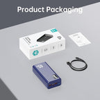 PSOOO Portable Charger 27000mAh 65W PD Fast Charging Power Bank, 3-Port External Battery Pack with LED Flashlight, Compatible with iPhone, Samsung, MacBook, Tablet, Travel & Outdoor Use (Blue)
