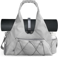 Forestfish Gym Bag For Women With Yoga Mat Holder & Shoe Compartment & Wet Dry Storage Pocket & Adjustable Strap