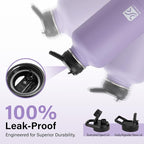 DYSANKY Insulated Water Bottle | Thickened Stainless Steel Vacuum Metal | Portable Sports Half Gallon Large Water Jug for Gym and Hiking with Straw, Carrier Bag, Handle Strap | BPA-Free 64 oz