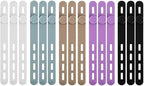 15 Pcs Cable Ties ，Silicone Cable Ties, Reusable Cord Organizer for Charger Cables, Hair Dryer, Home & Office, Flexible Cord Wraps for Electrical Wires (15 Pcs Cord Organizer)