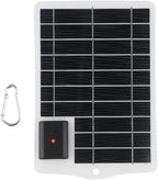 Minhe Portable 5W USB Solar Charger Panel For Outdoor Use, Efficient Charging Solution For Mobile Phones And Tablets(white)
