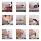 Manicure Set Professional Nail Clippers Kit Pedicure Care Tools- Stainless Steel Women Grooming Kit 18Pcs for Travel or Home (Pink)