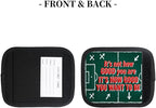 2 Pack Luggage Handle Wrap with Travel Tags - Non-Slip Protective Cover Soft Handle Grips Covers for Suitcase(Quotes You Want to Be)