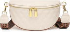 Eslcorri Small Crossbody Sling Bag for Women Trendy - Fanny Packs Leather Chest Belt Bum Bag Anti Theft Purse for Travel