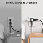 [ETL Listed] Cable Matters 3-Pack 3 Outlet Wall Adapter (Grounded Cube Tap, Outlet Splitter, 3 Way Plug Adapter, 3-Prong Power Splitter), Black