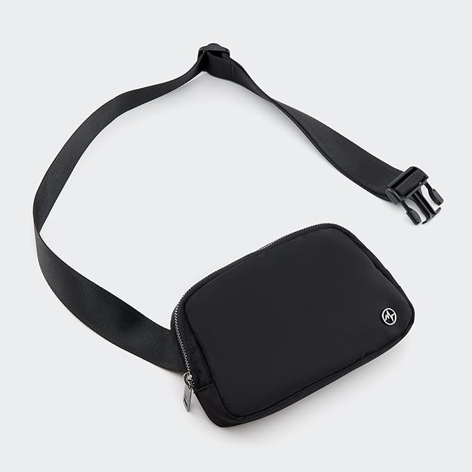 Pander Cross Body Fanny Pack for Women, Fashion Waist Packs, Crossbody Bags, Belt Bag with Adjustable Strap (Black)