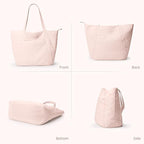 WLLWOO Large Gym Tote Bag for Women Sport Yoga, 24L Travel Beach Bag Lightweight Zipper Shoulder Handbag for Daily Work