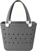 Lightweight Extra large Rubber Beach Bag Small mini Tote Bag for Gym Waterproof medium Open Handbag for Pool Sports