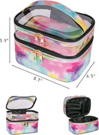 Cosmetic Bag Makeup Bag Travel Cosmetic Bags for Women Makeup bags Cases Portable Waterproof Foldable (Tie-Dye)