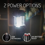 Eveready Collapsible Rechargeable Lanterns, 300 Lumens, USB Rechargeable Lantern, Outdoor and Camp Lantern, Micro-USB Charging Cable Included, 4 Count