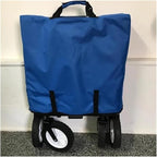 Family Portable Outdoor Folding Wagon, Beach Trolley and Camping Cart