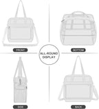 USPECLARE Clear Bag for Stadium Events,Transparent Bag for Work Sports Games Concerts Travel Gym