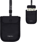 YOYI YOYI RFID Undercover Bra Wallet,Travel Pouch,Secret Pocket - Credit Cards & Money & Valuables with Adjustable,Elastic Strap Suitable for All Bra Sizes