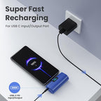 [2-Pack]Portable Charger for iPhone 16/15 Series,5200mAh PD USB C Power Bank Built-in USB-C Connector,Battery Pack Compatible with iPhone 16/16 Plus/16 Pro/16 Pro Max/15 Series,Android (Blue+Green)