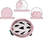 WANDF Drawstring Backpack with Shoulder Pad Sports Gym Backpack with Mesh Pocket String Bag for Women Men(Pink)
