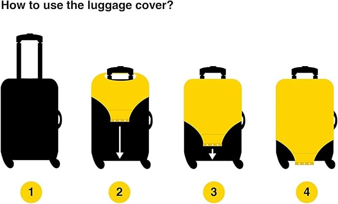 Colorful Cartoon Cute Clown Elastic Large Luggage Cover Washable Elastic Suitcase Covers Luggage Protector Fit 18-32 Inch Luggage, Colorful Cartoon Cute Clown, L 26-28 in, casual