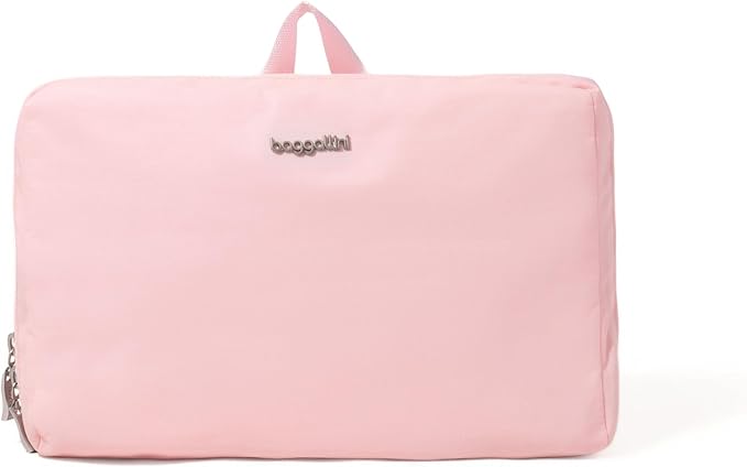 Baggallini Carryall Expandable Lightweight Travel Tote 22" Packable Folding Compact Nylon Washable Weekender w/Luggage Sleeve
