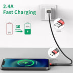 Bkduice 1ft Short iPhone Charger Cable 10 Pack Bulk, Multipack USB A to Lightning Cord 12 inch, Small iPhone Charging Cable for Fast Charging Station Compatible with iPhone 14 13 12 11 Pro Max 8 iPod