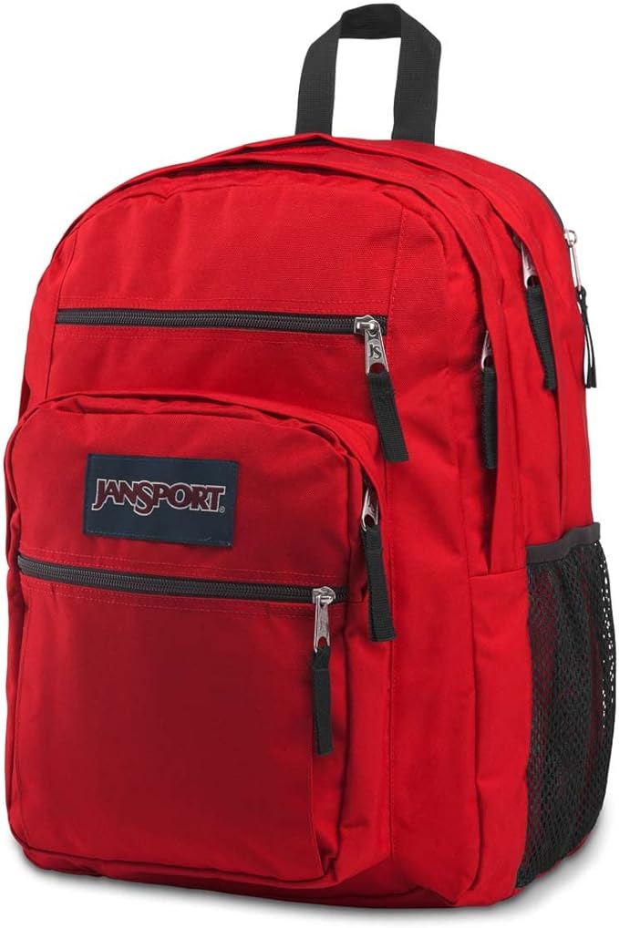 JanSport Laptop Backpack - Computer Bag with 2 Compartments, Ergonomic Shoulder Straps, 15” Laptop Sleeve, Haul Handle - Red Tape