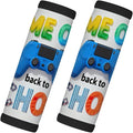 2 Pack Luggage Handle Wrap with Travel Tags - Non-Slip Protective Cover Soft Handle Grips Covers for Suitcase(Play Games)