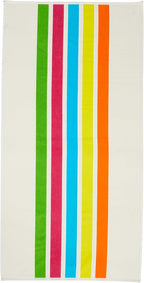 Loon & Lake Luxury Oversized Beach Towels - Retro Stripes| Oversized 40" x 70" | Crafted from 100% Combed Cotton | Ultra Plush & Super Soft | Retro Collection 1984