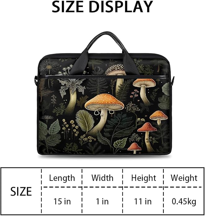 Laptop Shoulder Bag for Women Men, Waterproof Computer Case Messenger Bag Briefcase for Business Office Travel
