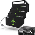 Untethered 4-Pack Luggage Tag Set | Durable Luggage Tags for Suitcases & Travel Bags | Bag Tag & Name ID Identifiers | Suitcase Tags for Easy Luggage Identification