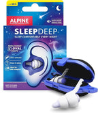 Alpine SleepDeep - Soft Ear Plugs for Sleeping and Concentration - New 3D Oval Shape and Noise Reducing Gel for Better Attenuation - 27 dB - Ideal for Side Sleeper - 1-Pair Reusable: M/L White