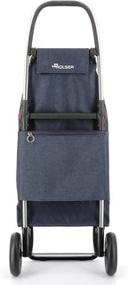 ROLSER I-Max Tweed 2 Wheel Foldable Shopping Trolley - Marine