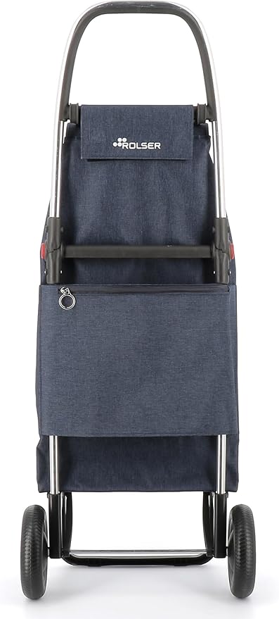 ROLSER I-Max Tweed 2 Wheel Foldable Shopping Trolley - Marine