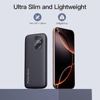 2026 2-Pack 10000mAh Portable Charger with Built in Cables, Travel Essential Battery Pack, 4 Outputs 2 Inputs Slim Power Bank with Cord Wires for iPhone 17/16/15/14, Samsung Galaxy S23/22, Pixel etc