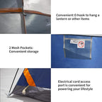 ASFANES Sundome Camping Tent with Rainfly, 2/4/6/10 Person Tent Sets Up in 10 Mins, Weatherproof Shelter for Camping, Festivals, Backyard, Sleepovers, & More
