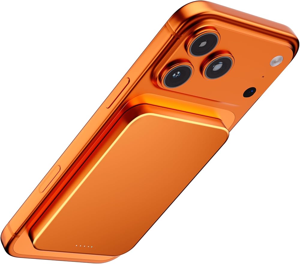 【Titanium Body & Ultra-Slim 0.3-Inch Design】 5000mAh Magnetic Power Bank with Titanium Body, Lightweight & Portable, Easy to Carry for Daily Use, Travel, and Emergencies