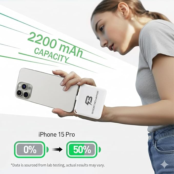 10-Pack Single-Use Emergency Phone Charger | Dead Phone? Just Plug in — No Cables Needed | USB-C & Lightning | Pre-Charged | TSA-Approved